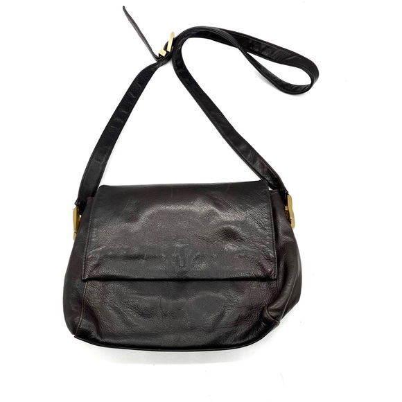 Borella Vintage Leather Handbag Germany Adjustable Shoulder Strap Crossbody Brow - Picture 1 of 10